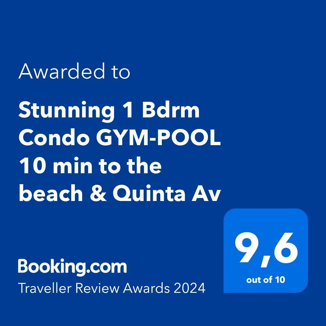 Apartament Stunning 1 Bdrm Condo Gym-Pool 10 Min To The Beach & Quinta Av Playa del Carmen Meksyk